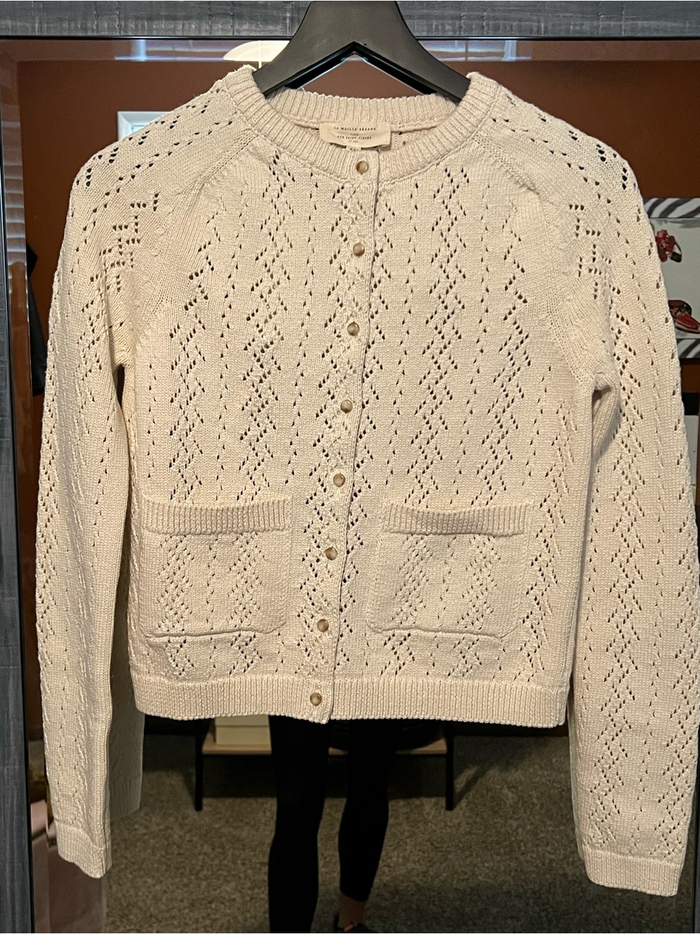 Sézane Jack Cardigan - Ecru - Size XXS - NWT - Picture 3 of 8